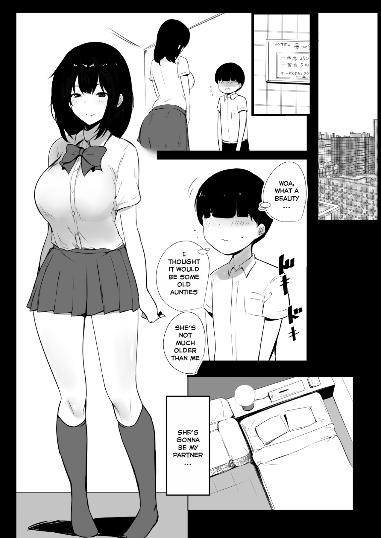 Hentai Manga Comic-I Witnessed The Big Breasted Schoolgirl Who Was Only Nice To Me having Sex With Another Man 3-Read-9